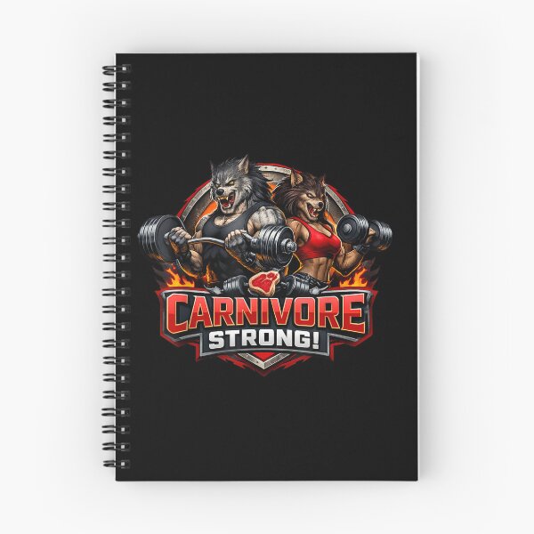 Item preview, Carnivore Strong Fitness Werewolf Couple Bodybuilding Weightlifting Gym Motivation Meat Diet designed and sold by LakenDraphil.
