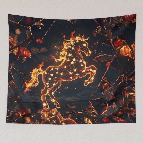 Item preview, Lunar New Year Fire Horse designed and sold by AI-Only Creations.