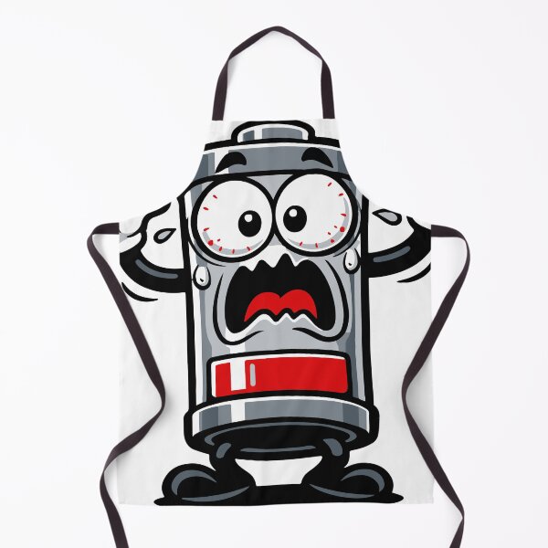 Item preview, A chaotic low-battery character expressing panic and exhaustion. The exaggerated meme expression makes the design relatable for anyone feeling drained or overwhelmed. designed and sold by Dejbar.