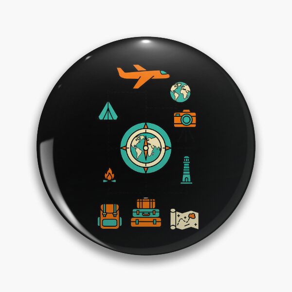 Item preview, Minimalist Explorer Blueprint - Retro Travel & Camping Layout Art designed and sold by AbulailArt.