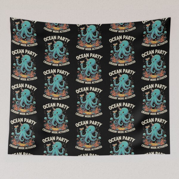 Item preview, Ocean Party Octopus – Cruisin' Mode designed and sold by Dogandesighn.