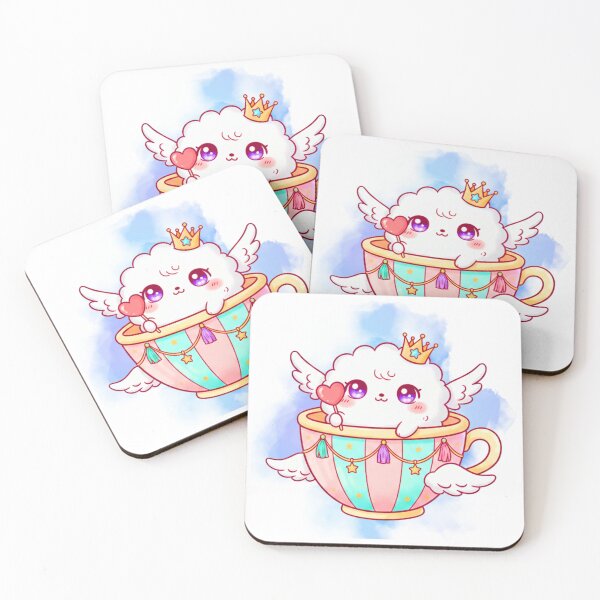 Item preview, Kawaii Dreamy Cloud Adventure Cup – Pastel Aesthetic Series designed and sold by MBBialyPiksel.