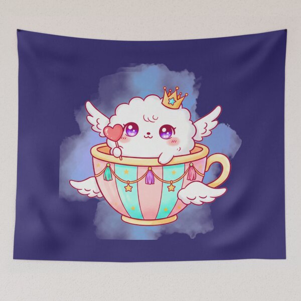 Item preview, Kawaii Dreamy Cloud Adventure Cup – Pastel Aesthetic Series designed and sold by MBBialyPiksel.