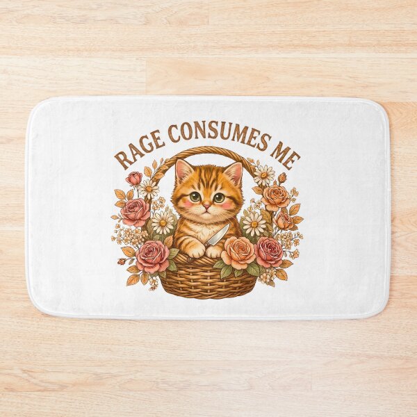 Item preview, Rage Consumes Me Cute Kitten designed and sold by LunaMagicStudio.