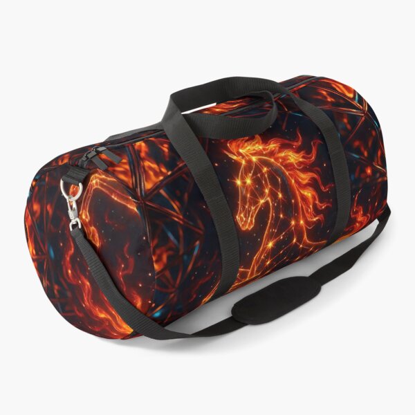 Item preview, Flaming Zodiac Horse Cosmic Design designed and sold by AI-Only Creations.