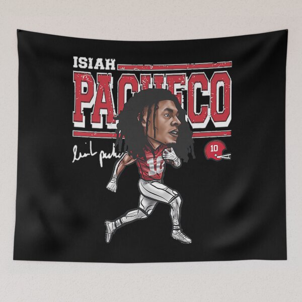 Item preview, Isiah Pacheco Kansas City Cartoon designed and sold by NOVA8BIT.