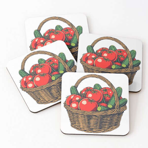 Item preview, Garden Vegetable Basket Sticker, Fresh Farm Produce, Garden Magnets   designed and sold by colorleafz.