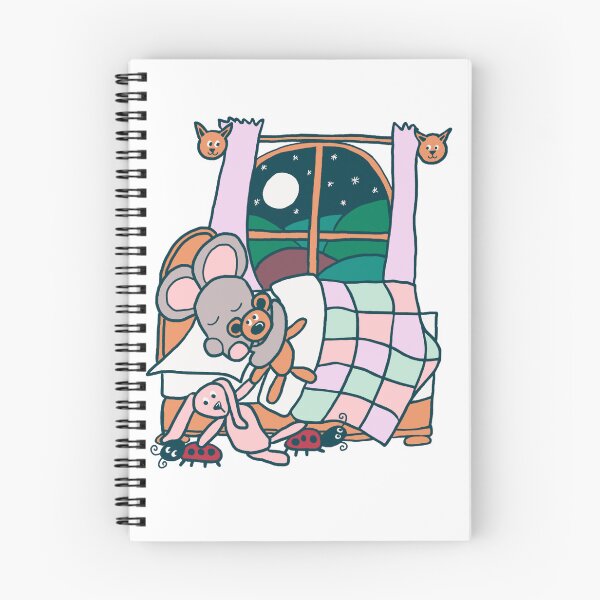 Item preview, Cute mouse sleeping children's illustration designed and sold by MondayMouse.
