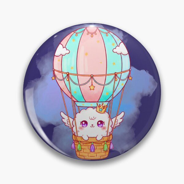 Item preview, Kawaii Dreamy Cloud Adventure Ballon – Pastel Aesthetic Series designed and sold by MBBialyPiksel.