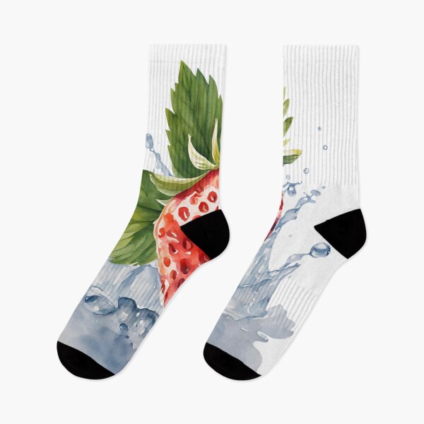 Item preview, Watercolor Strawberry Splash | Fresh Berry Fruit Illustration Aesthetic designed and sold by ChenEngEng.