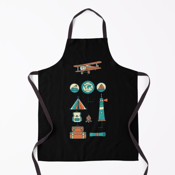 Item preview, Retro Explorer's Roadmap - Vintage Travel & Camping Elements Art designed and sold by AbulailArt.