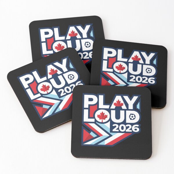 Item preview, Play Loud Canada Soccer 2026 - Canadian Football Fan Art designed and sold by aga4kids.