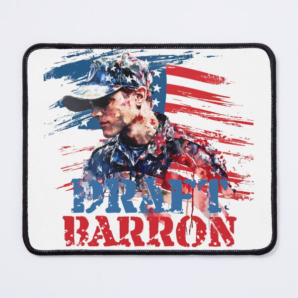 Item preview, #DraftBarronTrump Graffiti Meme - Patriotic Political Art Print designed and sold by DesignArtist.ia.
