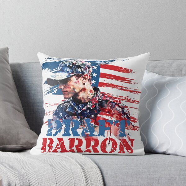 Item preview, #DraftBarronTrump Graffiti Meme - Patriotic Political Art Print designed and sold by DesignArtist.ia.
