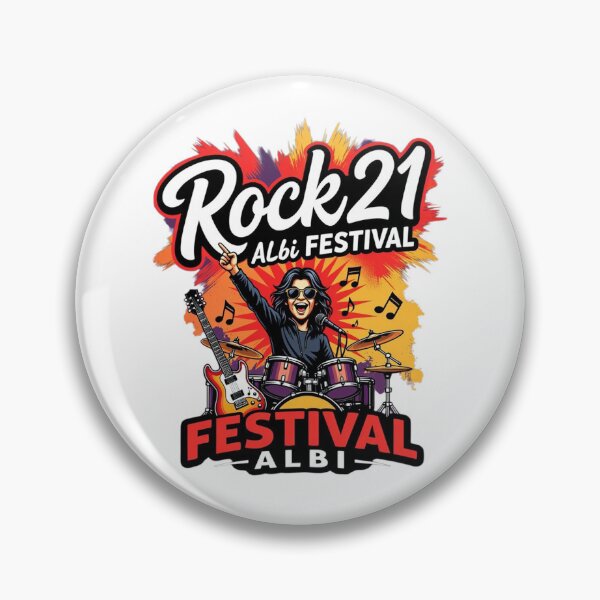 Item preview, Rock 21 Albi Festival France Drummer T-Shirt – Vintage Rock Music Festival Guitar & Drum Graphic Tee – Concert Band Shirt designed and sold by Sushikidsntoddlers.