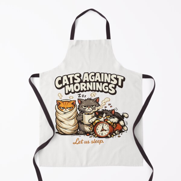 Item preview, Cats Against Mornings Let Us Sleep Grumpy Cat Lover Morning Hater designed and sold by Pawsome Quotes.