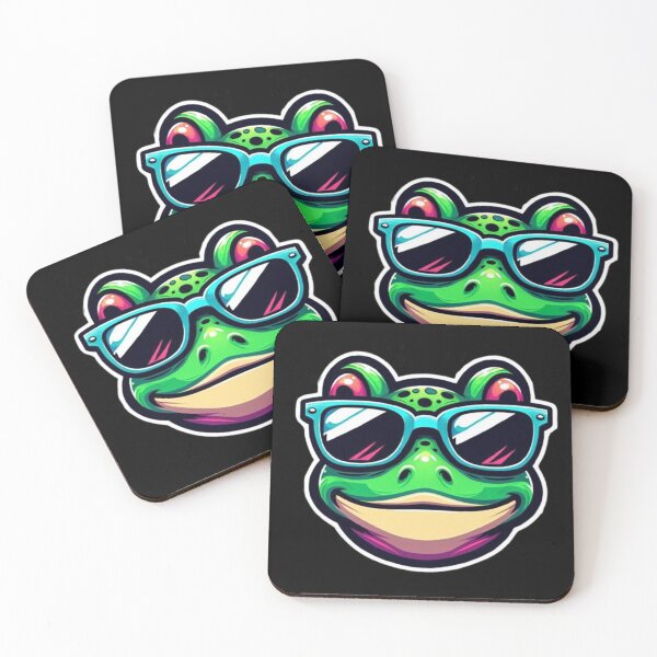 Item preview, Cool Frog with Sunglasses – Cartoon Style designed and sold by Dogandesighn.