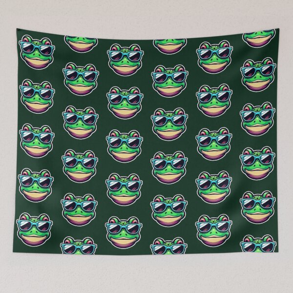 Item preview, Cool Frog with Sunglasses – Cartoon Style designed and sold by Dogandesighn.
