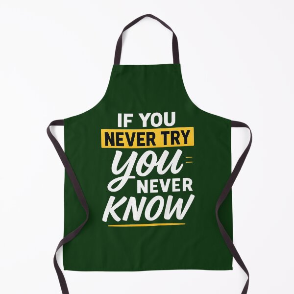 Item preview, Never Try Never Know Motivational Quote Typography designed and sold by OwnYourMood.