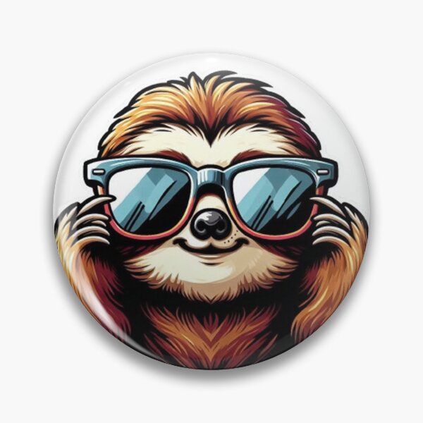 Item preview, Cool Sloth with Sunglasses – Cartoon Style designed and sold by Dogandesighn.