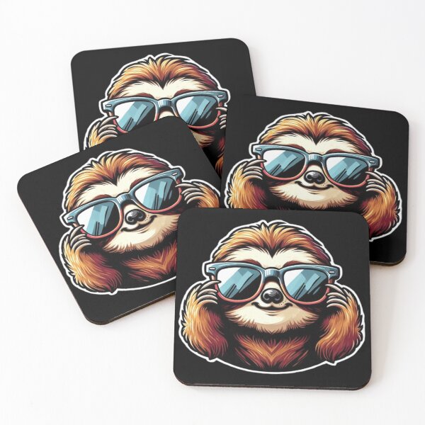 Item preview, Cool Sloth with Sunglasses – Cartoon Style designed and sold by Dogandesighn.