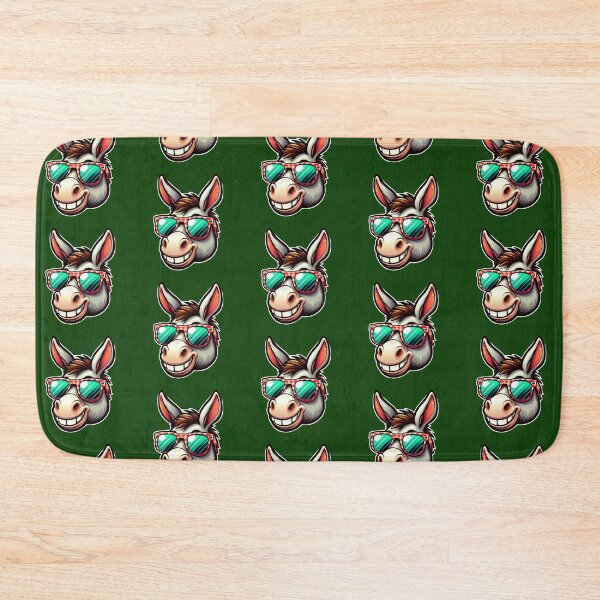 Item preview, Funny Donkey with Sunglasses – Cartoon Style designed and sold by Dogandesighn.