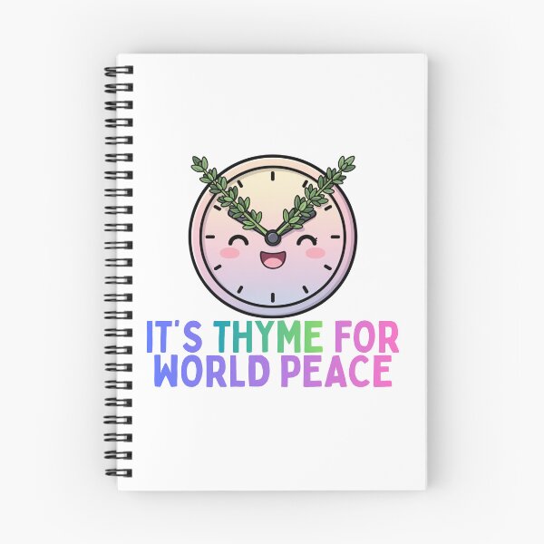 Item preview, It's Thyme For World Peace Kawaii Thyme Design designed and sold by PunTeestic.