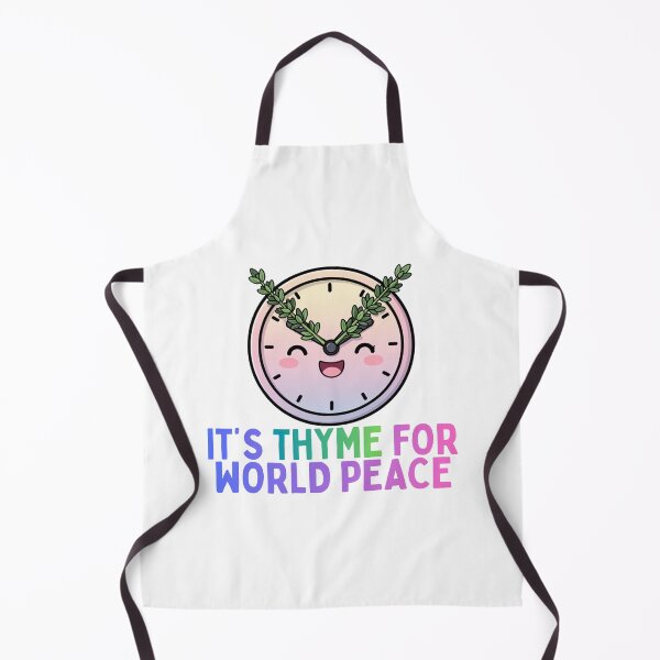 Item preview, It's Thyme For World Peace Kawaii Thyme Design designed and sold by PunTeestic.