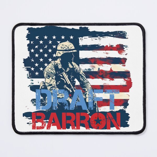 Item preview, #DraftBarronTrump Graffiti Meme - Patriotic Political Art Print designed and sold by DesignArtist.ia.