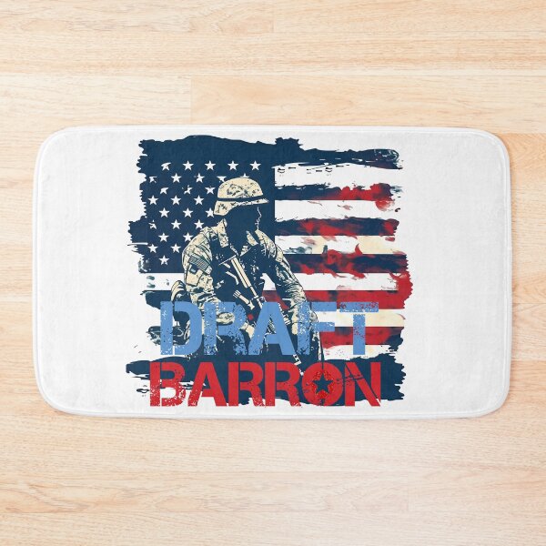 Item preview, #DraftBarronTrump Graffiti Meme - Patriotic Political Art Print designed and sold by DesignArtist.ia.