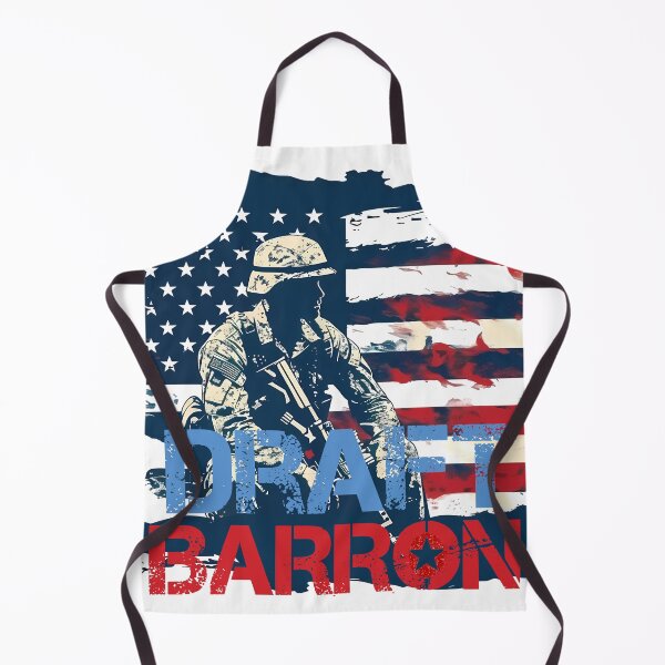 Item preview, #DraftBarronTrump Graffiti Meme - Patriotic Political Art Print designed and sold by DesignArtist.ia.