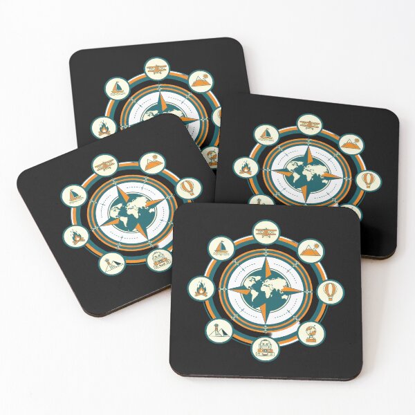 Item preview, The Ultimate Adventure Compass - Vintage Global Explorer Emblem designed and sold by AbulailArt.