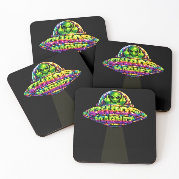 Item preview, Psychedelic Alien UFO - Chaos Magnet designed and sold by SidTastic .