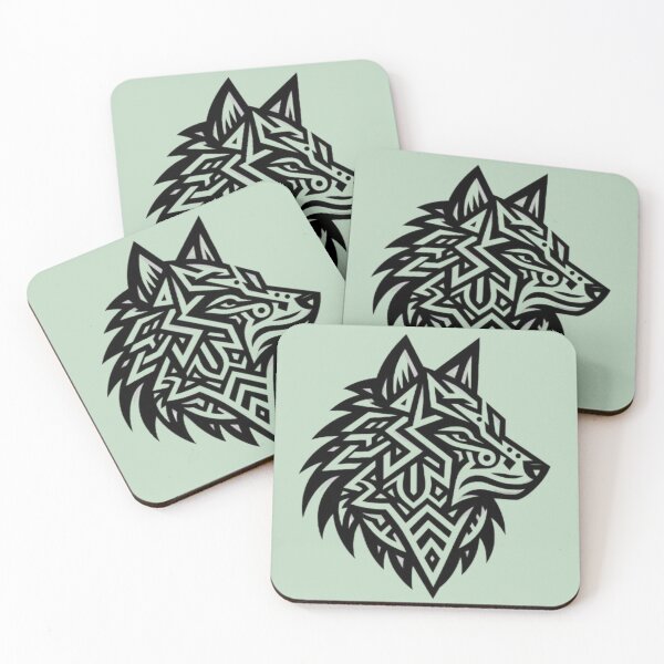 Item preview, Tribal Wolf – Geometric Animal Design designed and sold by Dogandesighn.