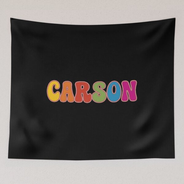 Item preview, ❤️ Carson Personalized Name Wavy Retro Shirt, Coffee Mug, Sticker Gift designed and sold by HelixPedia.