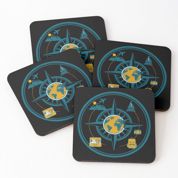 Item preview, Vintage Compass Journey - Retro World Map & Global Travel Badge designed and sold by AbulailArt.