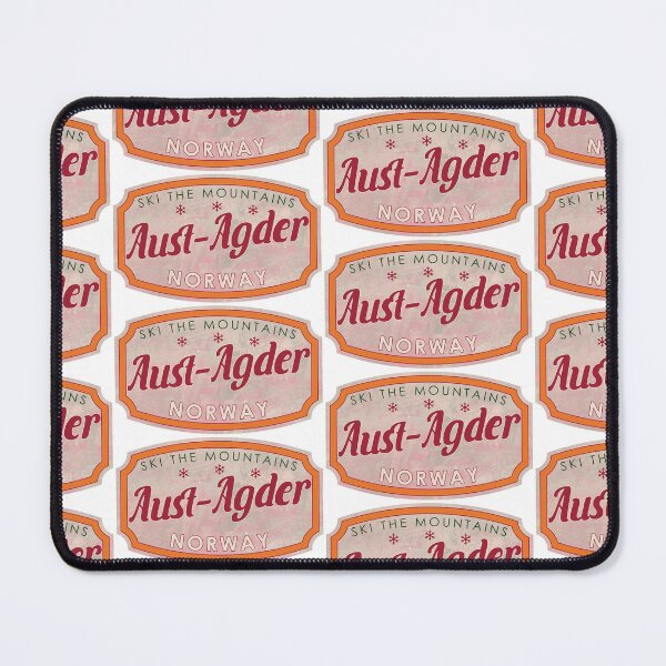 Item preview, Aust-Agder, Norway, Ski, textured skiing badge designed and sold by Wanderful-roads.