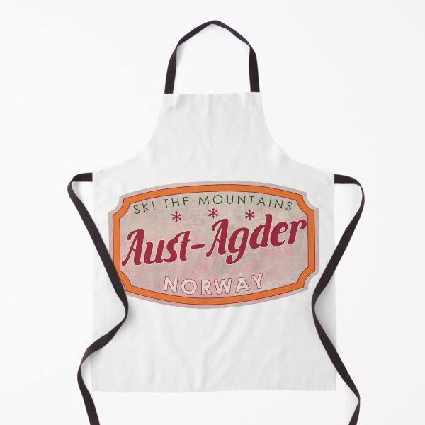 Item preview, Aust-Agder, Norway, Ski, textured skiing badge designed and sold by Wanderful-roads.