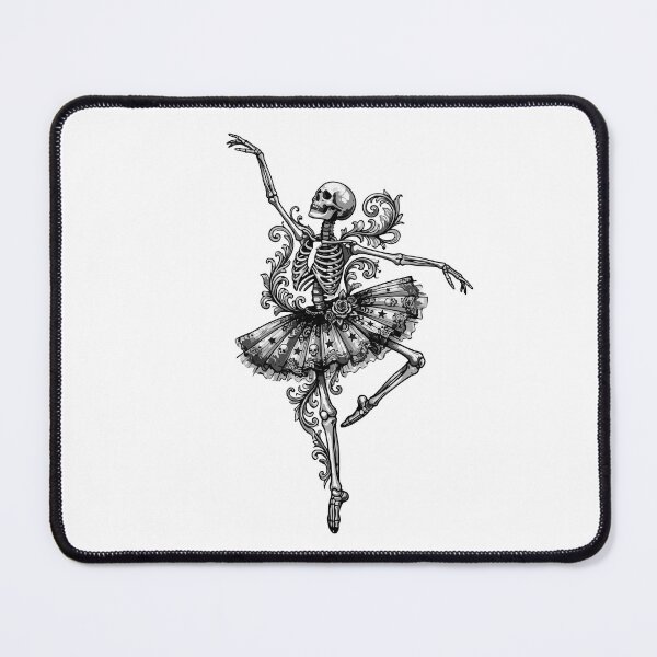 Item preview, skeleton ballerina Cute Ballet Christmas Dance Design designed and sold by DashBliss.