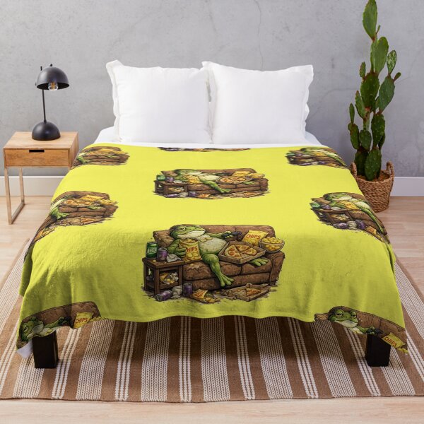 Item preview, Relaxed frog and messy snacks designed and sold by FroggyOnly.