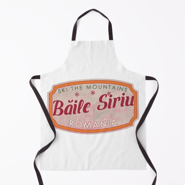 Item preview, Băile Siriu, Romania, Ski, textured skiing badge designed and sold by Wanderful-roads.