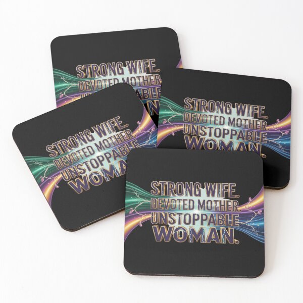 Item preview, Strong Wife Devoted Mother Unstoppable Woman – Gift for Her designed and sold by YourTrendyTees.