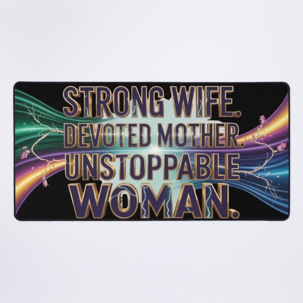 Item preview, Strong Wife Devoted Mother Unstoppable Woman – Gift for Her designed and sold by YourTrendyTees.