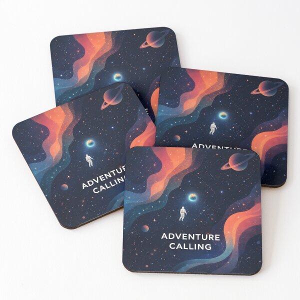 Item preview, Adventure Is Calling Astronaut Space Art designed and sold by AbstractAuraArt.