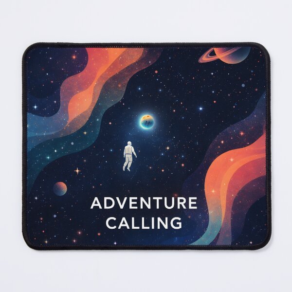 Item preview, Adventure Is Calling Astronaut Space Art designed and sold by AbstractAuraArt.