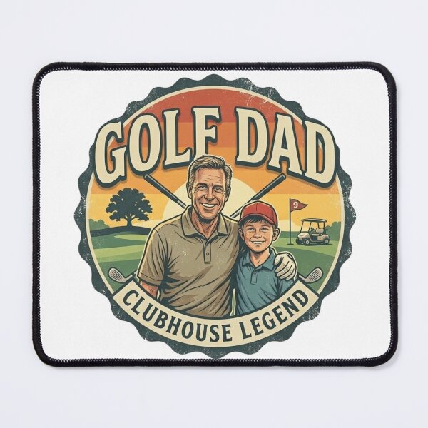 Item preview, Retro Golf Dad Clubhouse Legend Vintage Sunset designed and sold by Wear Sculpt.