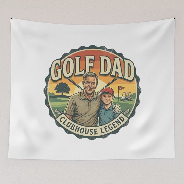 Item preview, Retro Golf Dad Clubhouse Legend Vintage Sunset designed and sold by Wear Sculpt.