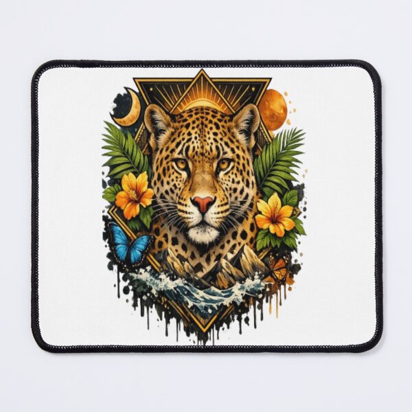 Item preview, Mystical Leopard with Cosmic Nature Elements designed and sold by Gazo freeze ★★★★★.
