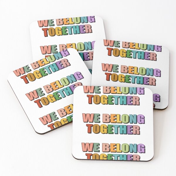 Item preview, We Belong Together – Colorful Retro Typography Sticker designed and sold by tviyluv.