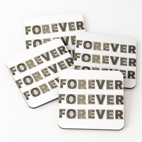 Item preview, FOREVER Collage Typography – Vintage Edition designed and sold by tviyluv.